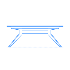 Furniture Dining Tables Cross Table Extension Svg Line Art, Free Vectors File